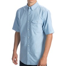 63%OFF メンズカジュアルシャツ ウールリッチシーポートオックスフォードシャツ - ショートスリーブ（男性用） Woolrich Seaport Oxford Shirt - Short Sleeve (For Men)画像